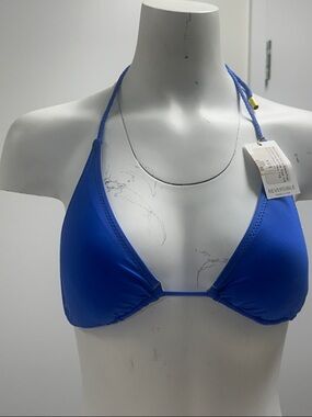 Helen Jon Reversible Royal Blue Triangle Bikini Top